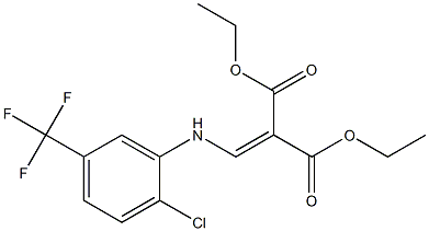 diethyl 2-{[2-chloro-5-(trifluoromethyl)anilino]methylidene}malonate 结构式