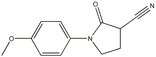 1-(4-methoxyphenyl)-2-oxo-3-pyrrolidinecarbonitrile 结构式