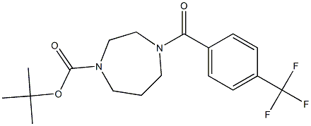 tert-butyl 4-[4-(trifluoromethyl)benzoyl]-1,4-diazepane-1-carboxylate 结构式