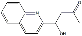 4-hydroxy-4-(2-quinolyl)butan-2-one 结构式