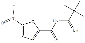 N2-(2,2-dimethylpropanimidoyl)-5-nitro-2-furamide 结构式