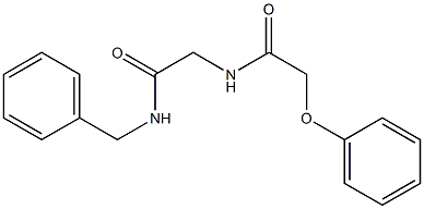 N1-[2-(benzylamino)-2-oxoethyl]-2-phenoxyacetamide 结构式