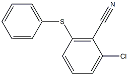 2-chloro-6-(phenylsulfanyl)benzenecarbonitrile 结构式