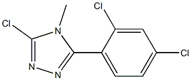 3-chloro-5-(2,4-dichlorophenyl)-4-methyl-4H-1,2,4-triazole 结构式