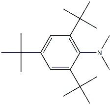 N1,N1-dimethyl-2,4,6-tri(tert-butyl)aniline 结构式