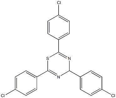 2,4,6-tri(4-chlorophenyl)-4H-1,3,5-thiadiazine 结构式