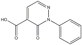 3-oxo-2-phenyl-2,3-dihydro-4-pyridazinecarboxylic acid 结构式