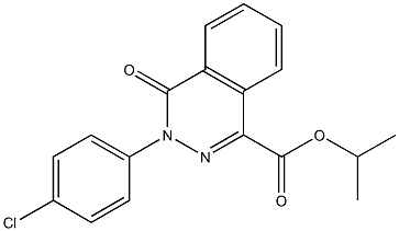 isopropyl 3-(4-chlorophenyl)-4-oxo-3,4-dihydrophthalazine-1-carboxylate 结构式