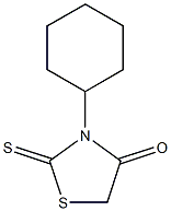3-cyclohexyl-2-thioxo-1,3-thiazolan-4-one 结构式