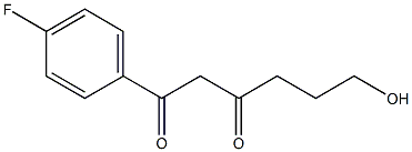 1-(4-fluorophenyl)-6-hydroxyhexane-1,3-dione 结构式