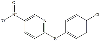 2-[(4-chlorophenyl)thio]-5-nitropyridine 结构式