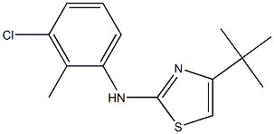 N2-(3-chloro-2-methylphenyl)-4-(tert-butyl)-1,3-thiazol-2-amine 结构式