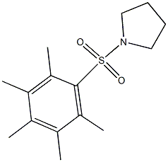 1-[(2,3,4,5,6-pentamethylphenyl)sulfonyl]pyrrolidine 结构式