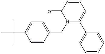 1-[4-(tert-butyl)benzyl]-6-phenyl-2(1H)-pyridinone 结构式
