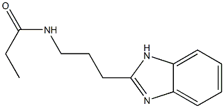 N-[3-(1H-benzimidazol-2-yl)propyl]propanamide 结构式