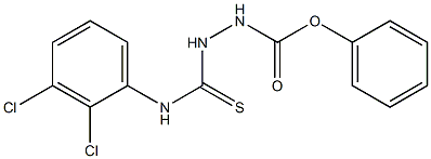phenyl 2-[(2,3-dichloroanilino)carbothioyl]hydrazine-1-carboxylate 结构式