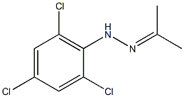 acetone 2-(2,4,6-trichlorophenyl)hydrazone 结构式