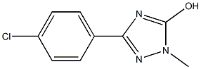 3-(4-chlorophenyl)-1-methyl-1H-1,2,4-triazol-5-ol 结构式