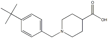 N-(4-tert-Butylbenzyl)-piperidin-4-carboxylic acid 结构式