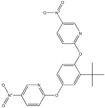 2-{2-(tert-butyl)-4-[(5-nitro-2-pyridyl)oxy]phenoxy}-5-nitropyridine 结构式