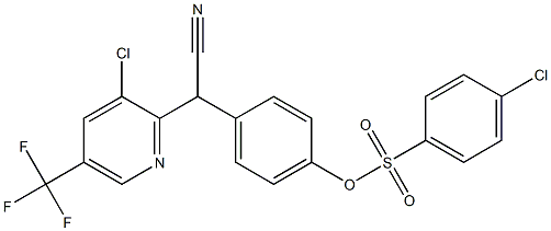 4-[[3-chloro-5-(trifluoromethyl)-2-pyridinyl](cyano)methyl]phenyl 4-chlorobenzenesulfonate 结构式