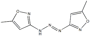 1,3-di(5-methylisoxazol-3-yl)triaz-1-ene 结构式