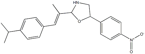 2-[2-(4-isopropylphenyl)-1-methylvinyl]-5-(4-nitrophenyl)-1,3-oxazolane 结构式