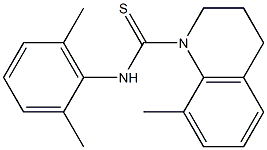 N1-(2,6-dimethylphenyl)-8-methyl-1,2,3,4-tetrahydroquinoline-1-carbothioamide 结构式