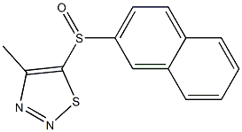 4-methyl-5-(2-naphthylsulfinyl)-1,2,3-thiadiazole 结构式