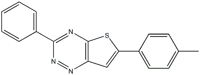 6-(4-methylphenyl)-3-phenylthieno[2,3-e][1,2,4]triazine 结构式