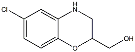 (6-chloro-3,4-dihydro-2H-1,4-benzoxazin-2-yl)methanol 结构式