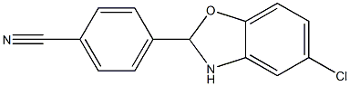 4-(5-chloro-2,3-dihydro-1,3-benzoxazol-2-yl)benzonitrile 结构式