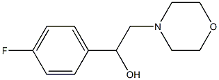 1-(4-fluorophenyl)-2-morpholino-1-ethanol 结构式