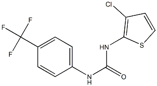 N-(3-chloro-2-thienyl)-N'-[4-(trifluoromethyl)phenyl]urea 结构式