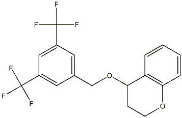 4-{[3,5-bis(trifluoromethyl)benzyl]oxy}chromane 结构式