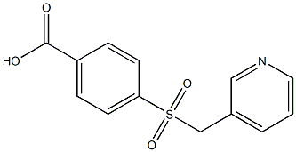 4-[(pyridin-3-ylmethyl)sulfonyl]benzoic acid 结构式