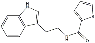 N2-[2-(1H-indol-3-yl)ethyl]thiophene-2-carboxamide 结构式