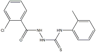 N1-(2-methylphenyl)-2-(2-chlorobenzoyl)hydrazine-1-carbothioamide 结构式