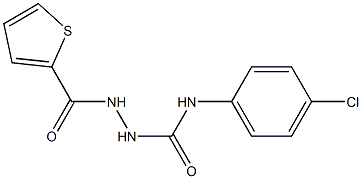 N-(4-chlorophenyl)-2-(2-thienylcarbonyl)-1-hydrazinecarboxamide 结构式