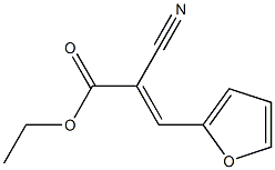 ethyl (E)-2-cyano-3-(2-furyl)-2-propenoate 结构式