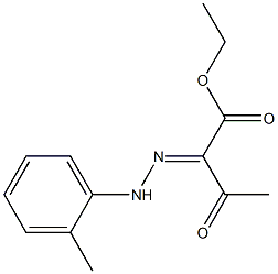 ethyl 2-[2-(2-methylphenyl)hydrazono]-3-oxobutanoate 结构式