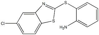 2-[(5-chloro-1,3-benzothiazol-2-yl)thio]aniline 结构式