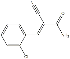 3-(2-chlorophenyl)-2-cyanoacrylamide 结构式