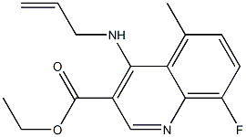 ethyl 4-(allylamino)-8-fluoro-5-methyl-3-quinolinecarboxylate 结构式