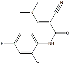 N1-(2,4-difluorophenyl)-2-cyano-3-(dimethylamino)acrylamide 结构式