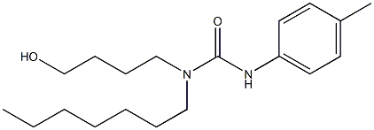 N-heptyl-N-(4-hydroxybutyl)-N'-(4-methylphenyl)urea 结构式