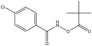 4-chloro-N-[(2,2-dimethylpropanoyl)oxy]benzenecarboxamide 结构式