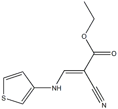 ethyl 2-cyano-3-(3-thienylamino)acrylate 结构式