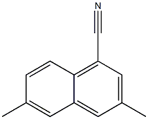 3,6-dimethyl-1-naphthonitrile 结构式