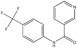 N-[4-(trifluoromethyl)phenyl]nicotinamide 结构式